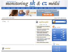 Tablet Screenshot of monitoruji.cz